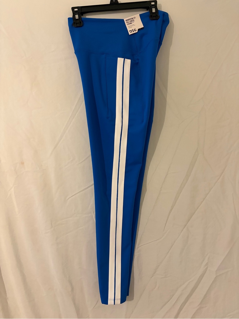DSG Royal Blue Joggers with White Side Stripes